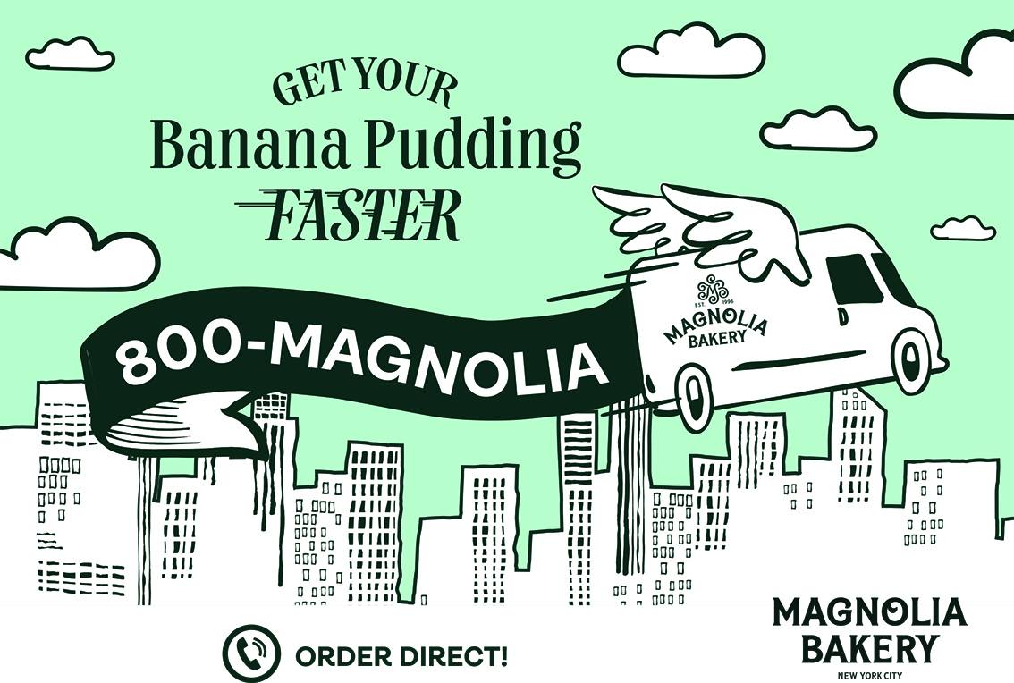 Enjoy  Magnolia Bakery Direct With the New Delivery Service Happiness is 800-MAGNOLIA!