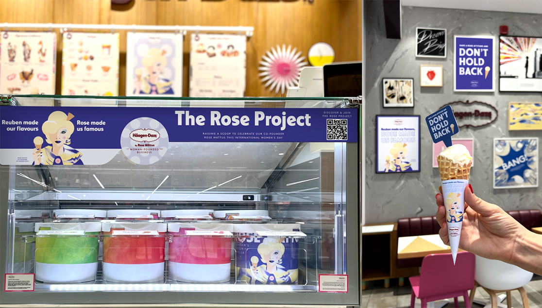 HÄAGEN-DAZS IS HONOURING ITS UNSUNG FEMALE FOUNDER ON WOMEN’S DAY BY LAUNCHING THE ROSE PROJECT WITH A ‘FOUNDER’S FAVOURITE’ SCOOPS GIVEAWAY