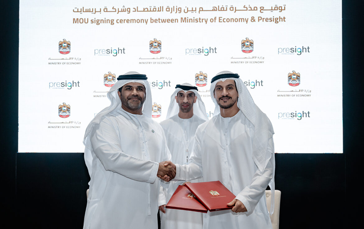 Ministry of Economy signs MoU with Presight to enhance UAE’s attractiveness to FDI & support private sector partnership