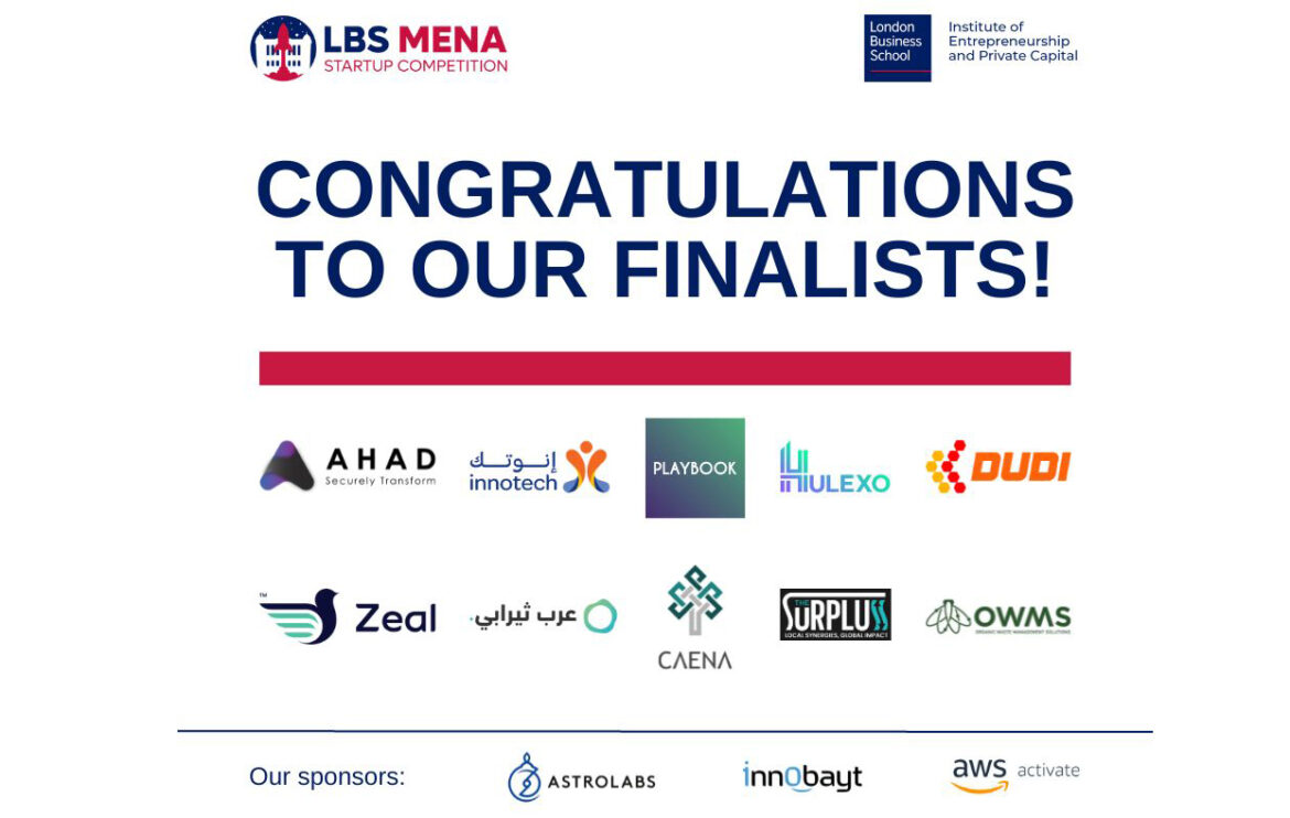 London Business School Reveals Leading 10 Innovators in MENA Startup Competition