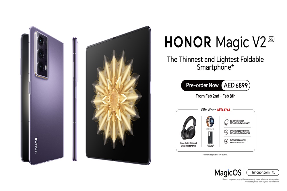 HONOR Announces the Launch of HONOR Magic V2 in the UAE