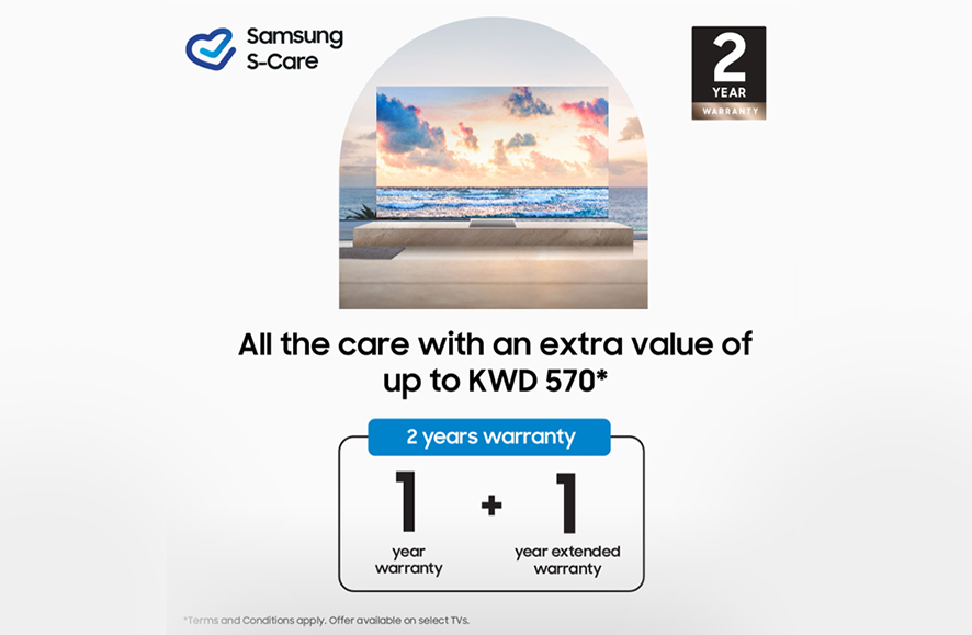 Samsung Offers 2-year Extended Warranty for Premium TVs for GCC Customers