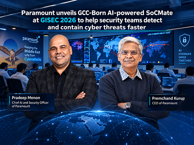 Paramount unveils GCC-Born AI-powered SoCMate at GISEC 2026 to help security teams detect and contain cyber threats faster